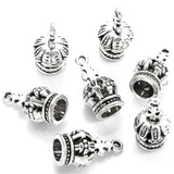 5 colors 10 pcs alloy Metal 3D Crown Charm forKeychain necklace Pendant  DIY Jewelry Making 18*9mm N225