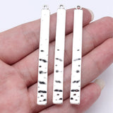 10pcs 63x6mm 4 Colors Hammer Pattern Long Wind Chime Charms Accessories