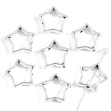 20pcs inside diameter 9mm star Frame Wrapped Bead Connect Spacers Through Hole Beading Cap DIY Bracelet for Jewelry Making R234