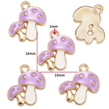 10Pcs 6 Color mushroom Charms Diy Findings Keychain Bracelets Pendant For Jewelry Making