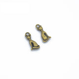 20pcs Cat Charms 3 colors Pendant Fit Bracelets Necklace Jewelry Making DIY Accessories 18*8mm D961