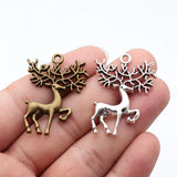2pcs 30x42mm 2 Colors Antique Bronze Color Antique Silver Color Elk Deer Charms For DIY Jewelry Making