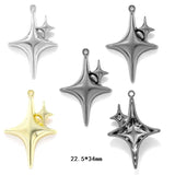 5Pcs 14 styles 3 Colors Star Wishing Meteor Charms For Earrings necklaces Pendants DIY Jewelry Making accessories W299