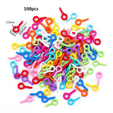 Multi-colors Mixed Alloy Open Rings Lobster Clasp Hooks Ball Chains DIY Jewelry Making Findings