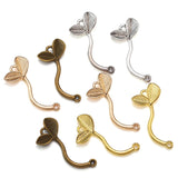 10pcs 4 Color Small saplings Charm for Bracelet Necklace earring DIY Handmade Jewelry Accessories 33*15mm Q265
