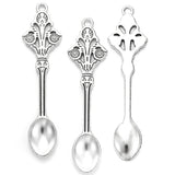 10pcs 6 color alloy Spoon Charm For Necklace Key Chain Pendant DIY Jewelry Crafts Making Accessories J463 61*16mm