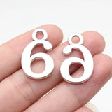 10pcs 26x16mm 1 Colors Antique Silver Color Number 0 Charms For DIY Jewelry Making