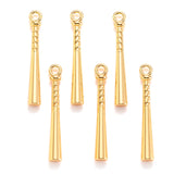 10pcs 5 colors alloy Baseball bat Charm For Necklace Bracelet necklace Pendant DIY Jewelry Crafts Making Accessories 35*5mm J475