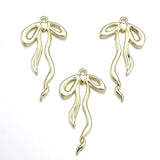 5 pcs High quality Spray paint Bow Charm Woman Earring Necklace Alloy Charms for Jewelry Making W279
