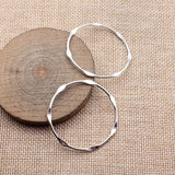 10pcs 43x43mm 5 Colors Embossed Hollowed-Out Geometric Circle Charms For DIY Jewelry Making