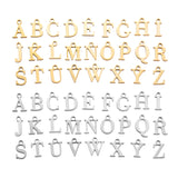 2pcs Stainless Steel Initial Alphabet DIY Jewelry Charms Wholesale A-Z Letter Necklace Making Pendant Never Fade S128