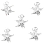 30Pcs 4 Colors Alloy starfish charm For Bracelets Necklaces Pendant Diy Handmade Jewelry Making 16*14mm D702