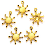 20pcs 5 colors alloy sun Charm Hollow Pendant For DIY Necklace Bracelet Earrings Jewelry Crafts Making Accessories 19*16mm L224