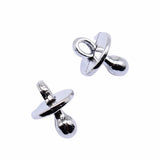 20pcs 14x10mm 2 Colors Antique Bronze Color Antique Silver Color Nipple Charms For DIY Jewelry Making