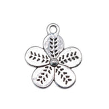 10pcs 19x16mm 2 Colors Antique Bronze Color Antique Silver Color Double-Sided Flowers Charms For DIY Jewelry Making