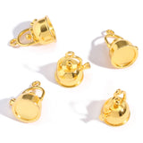 10Pcs Alloy Kettle Pendant 18*14mm Suitable for DIY Necklace Bracelet Keychain Bag Pendant Jewelry Making Material J526