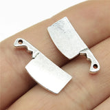 20pcs 23x9mm 2 Colors Antique Bronze Color Antique Silver Color Kitchen Knife Charms For DIY Jewelry Making