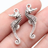 10pcs 26x9mm Antique Silver Color Seahorse Charms For DIY Jewelry Making