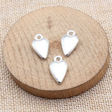 10pcs 18x11x4.9mm 2 Colors Antique Bronze Color Antique Silver Color Heart Charms For DIY Jewelry Making