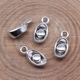 20pcs 4x12mm 2 Colors Antique Silver Color Gold Color Ingots Charms For DIY Jewelry Making