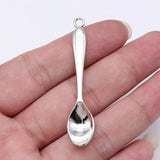 10pcs 54x11mm 5 Colors Spoon Charms Table Spoon Charms For DIY Jewelry Making