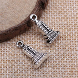 10pcs 18x10mm 2 Colors Antique Bronze Color Antique Silver Color Skyscraper Empire State Building Charms