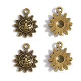 25pcs Antique sun Charms Metal Pendants for Necklace Bracelet Jewelry Making Jewelry Handmade Crafts 20*16mm L203