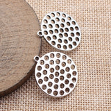 10pcs 28x25mm/33x30mm 5 Colors Multi-Hole Disc Charms For DIY Jewelry Making