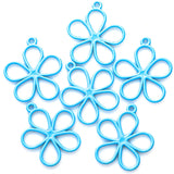 40pcs 11 colors flower petal Zinc alloy Charms for Jewelry Making Fashion Earrings Pendants Necklaces Bracelet Accessories DIY