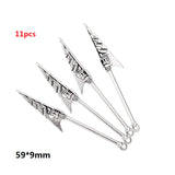 10-50pcs Mixed Styles Antique Knight Sword Anime weapon Charm for Jewelry Making DIY Handmade Weapons Personality Necklace