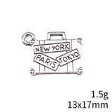 10pcs 13x17mm 2 Colors Antique Bronze Color Antique Silver Color Trunk Charms For DIY Jewelry Making