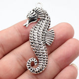 2pcs 64x29mm 2 Colors Antique Silver Color Antique Gold Color Hippocampal Charms For DIY Jewelry Making