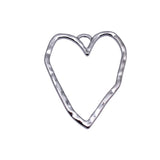 10pcs 39x31mm 3 Colors Antique Silver Color Kc Gold Color Antique Gold Color Large Hollow Hammer Heart Pendant