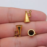20pcs 15x9x9mm 3 Colors Antique Bronze Color Antique Silver Color Antique Gold Color 3D Speaker Charms