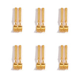 50pcs 6 Colors Mini tableware Spoon fork Dining knife Charms DIY Clothing luggage accessories Jewelry Making 21*3mm J511