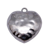 5pcs 35x32mm/41x20mm/26x17mm Antique Silver Color Baroque Style Hammered Pendant For DIY Jewelry Making