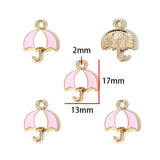 10PCS Alloy Drip-Style Hot Air Balloon Pendants DIY Necklace Earrings Jewelry Accessories Keychains Bag Charms Jewelry Making