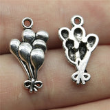 20pcs 23x13mm 2 Colors Antique Bronze Color Antique Silver Color Air Balloon Charms For DIY Jewelry Making