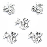 10pcs Squirrel Charms Tibetan Silver Bronze Pendants Antique Charm Jewelry Making DIY Handmade Craft 21*18mm D984