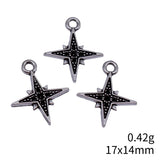 40pcs 17x14mm 2 Colors Antique Silver Color Antique Gold Color Star Charms For DIY Jewelry Making