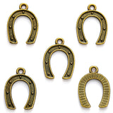 40pcs 5 Color Horseshoe Charm Alloy Metal For Keychain earring Pendants DIY Handmade Jewelry Accessories Making 11*15.5mm D9343