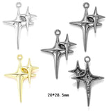 5Pcs 14 styles 3 Colors Star Wishing Meteor Charms For Earrings necklaces Pendants DIY Jewelry Making accessories W299