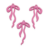 5 pcs High quality Spray paint Bow Charm Woman Earring Necklace Alloy Charms for Jewelry Making W279