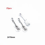 Zinc alloy 10-30pcs Multiple styles Antique Silver plated musical instrument Charms for bracelet necklace DIY jewelry Pendant