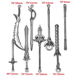 10-16pcs Gun black 16 Styles Mixed Alloy CharmsAnimation game weapon Pendant For DIY Handmade Jewelry Material