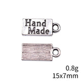 40pcs 15x7mm 2 Colors Antique Silver Color Antique Gold Color Hand Made Charms For DIY Jewelry Making