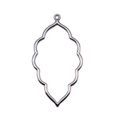 4pcs 65x34mm 4 Colors Kc Gold Color Hollow Leaf-Shaped Pendant