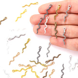 40pcs 7 Colors snake Charms For Bracelets Necklace Pendant DIY Handmade Jewelry Making accessories 4*23mm D9346