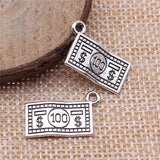 20pcs 21x12mm 3 Colors Antique Bronze Color Antique Silver Color Antique Gold Color Us Dollar Money Charms