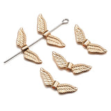 20pcs 6 colors shaped Angel Wings Spacer Bead Charms Jewelry Making DIY Jewelry accessories Handmade Craft 24*8mm R239